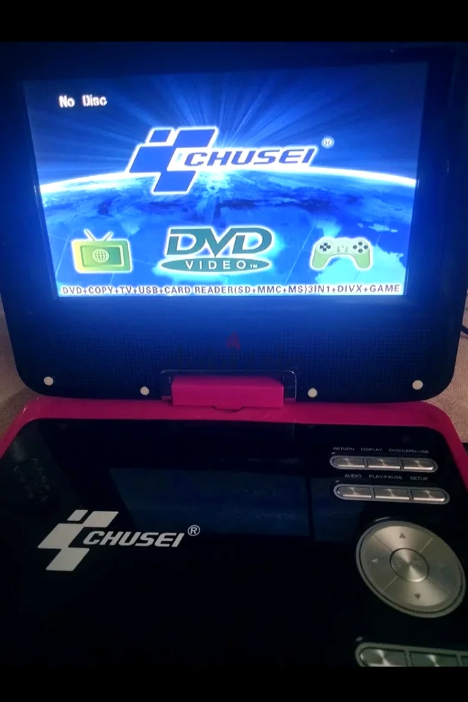 Portable DVD Player - Pink  Powerful!63262938653955111