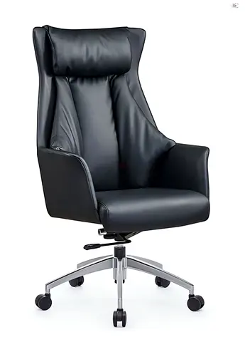 Highback executive leather chair