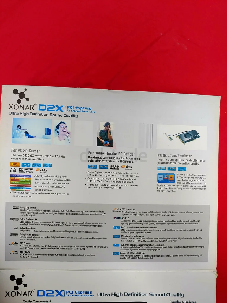 بطاقة صوت Asus Xonar D2X63166653062403113