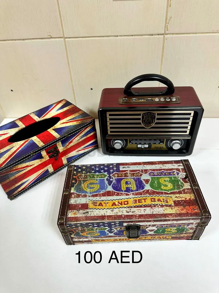 Charming Vintage Storage Boxes  Retro Radio Collection