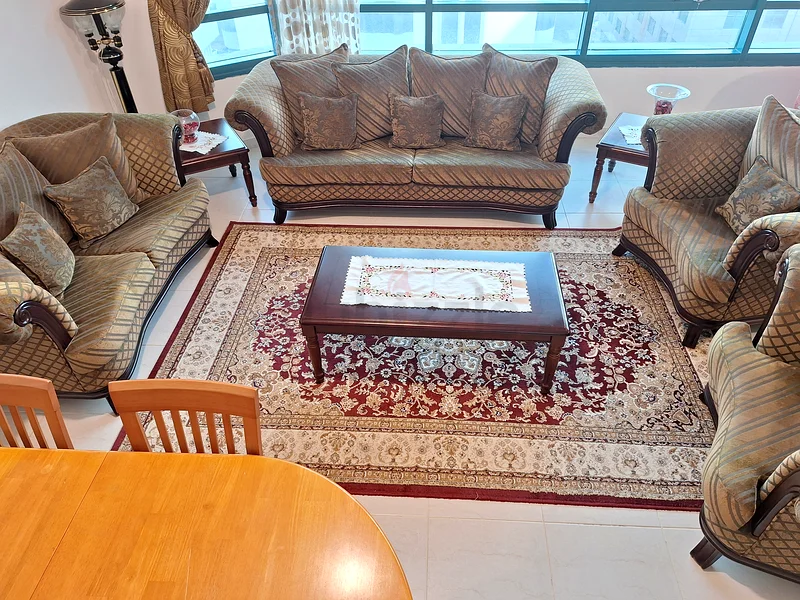 Comfortable, durable, and elegant sofa set with decorative velvet cushions63221849077378114