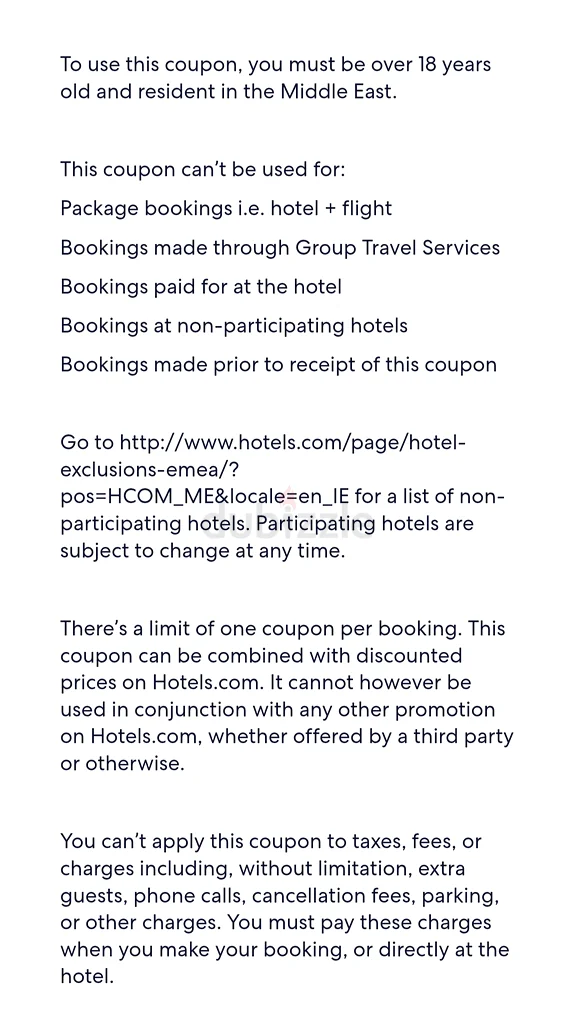 AED 2,000 Hotel Booking Discount Coupon63194109410177111