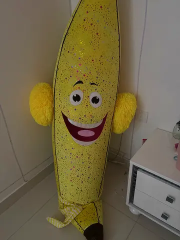 Giant Smiling Banana Plush Toy - A Fun Addition to Any Room!