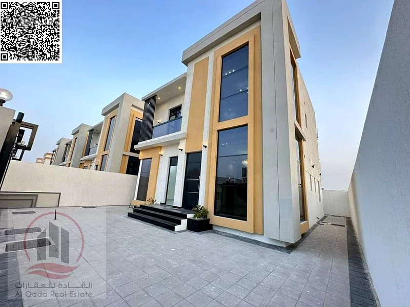Villa for sale at Ajman -Al Heloi area the Villa 3200 sqft G + 1 ( 3 Master room +big court + big Majlis +big Hall +maid room)63891799469953110