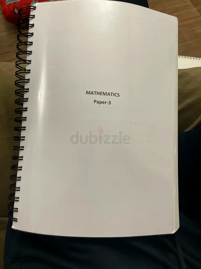 Mathematics Paper-3 A level cambridge past paper booklet