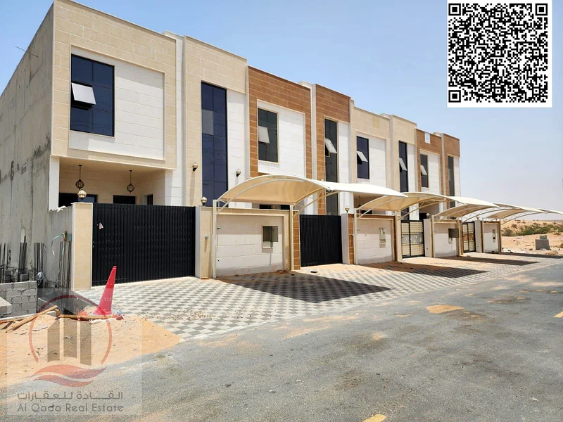 Villa for sale in Ajman, Al Helio 2 area, including registration fees (5 rooms, a majlis, a hall, and a maid's room)63891799449347110