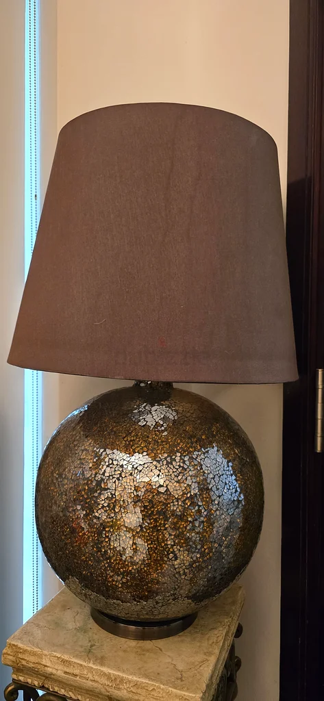 (2 pice) Elegant Decorative Table Lamp with Unique Mosaic Base63263525676673115