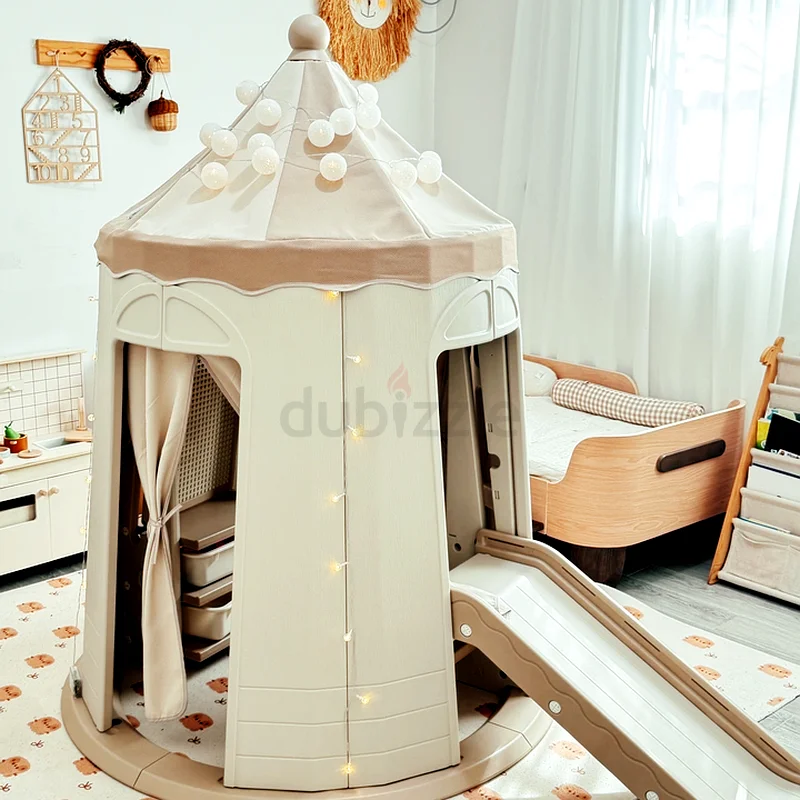 خيمة لعب ساحرة على شكل قلعة مع أضواء خيالية63175739128833111