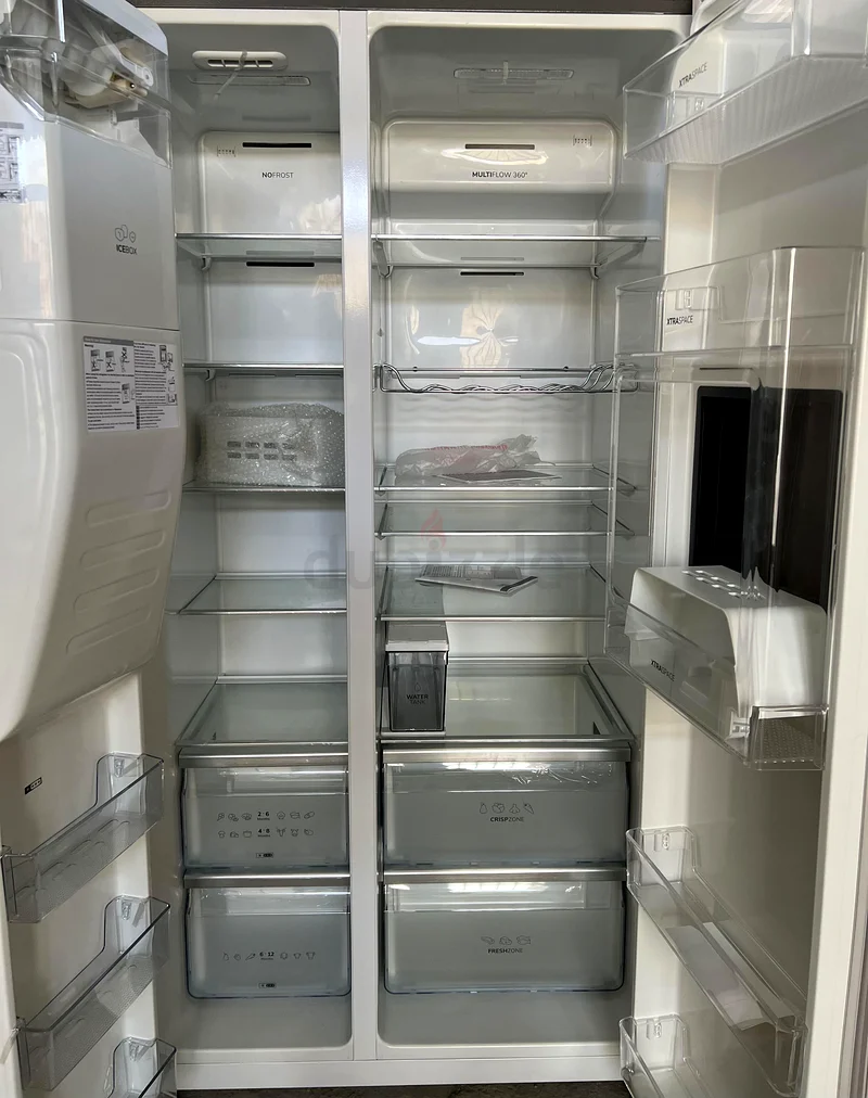 New Gorenje Fridge 606 Liter Side By Side Fridge With Ice Maker NRS9181VXBUK Without Box63166183219714111