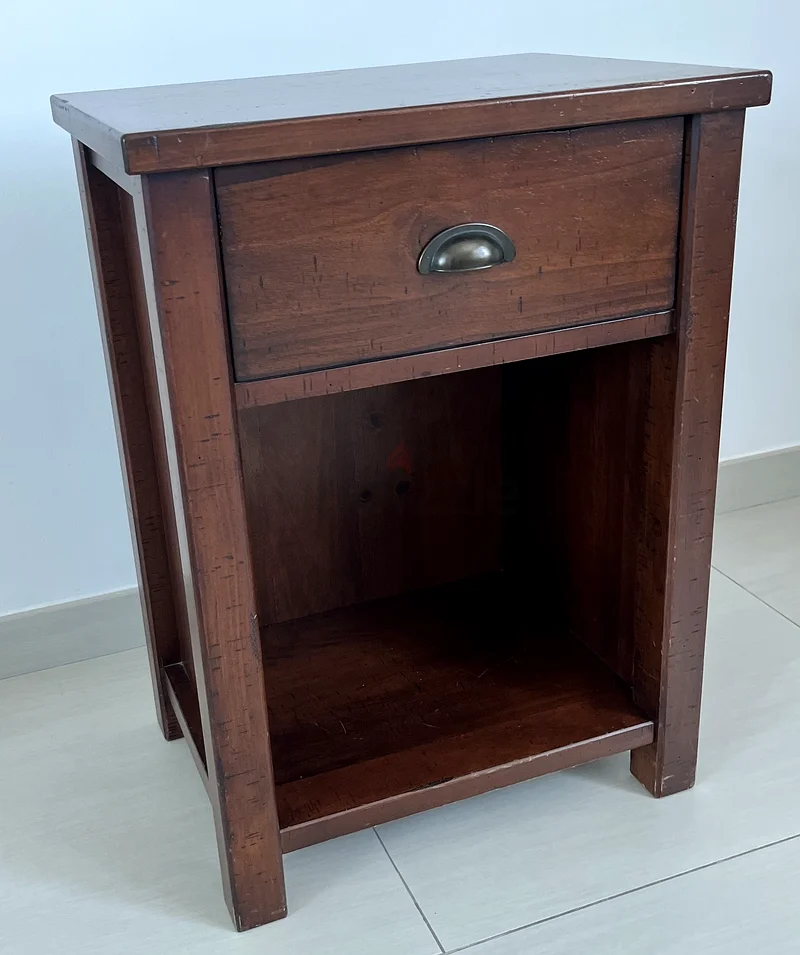 Charming Wooden Nightstand with Drawer63179386147203111