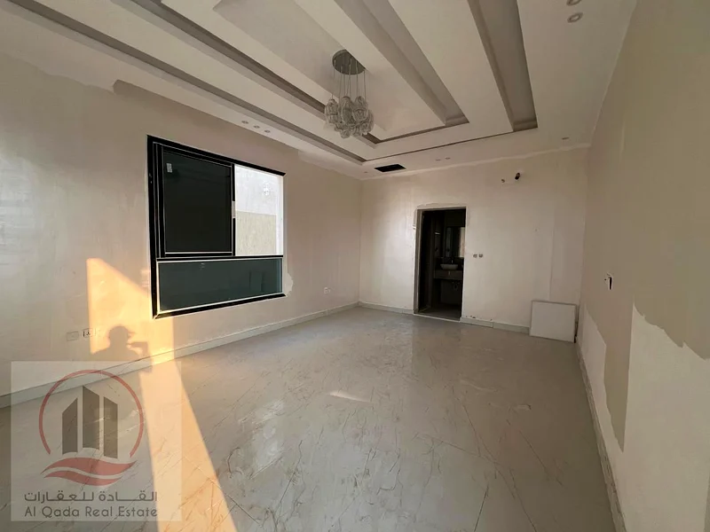 Villa for sale at Ajman -Al Heloi area the Villa 3200 sqft G + 1 ( 4 Master room +big court + big Majlis +big Hall +maid room)63891799487874114