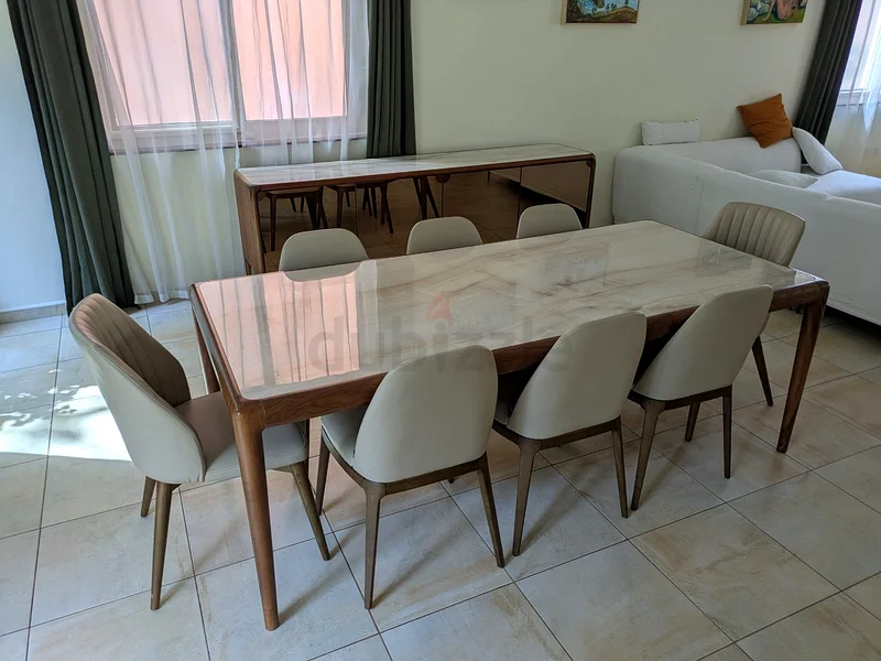 Ebarza brand dining table with 8 chairs63179388997251113