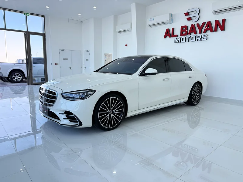 مرسيدس S580 ابيض / احمر فل ابشن 360 درجه كاميرات هيد اب ديسبليه الكبير كراسي طياره خليجي 202363162929246209111