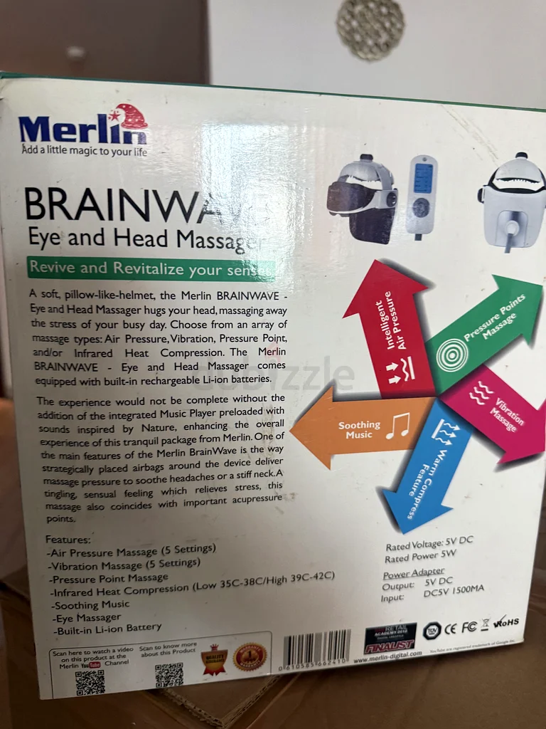 Revitalize Your Senses with the Brainwave Eye and Head Massager63242680465921111