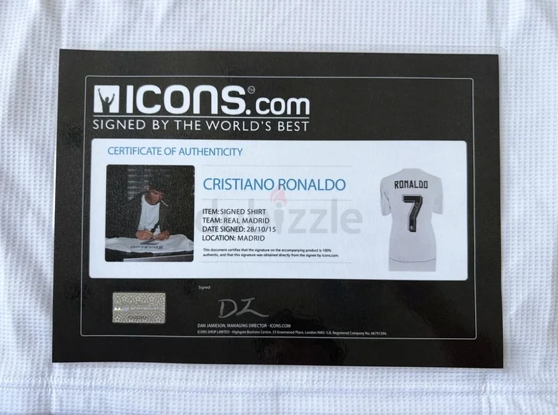 Cristiano Ronald Icons Signed Real Madrid Jersey (Icons COA)63208861180417111