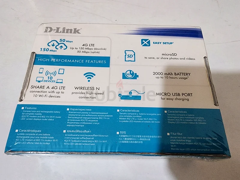 New D-Link mobile router share an internet sim card 4g63256070764035111