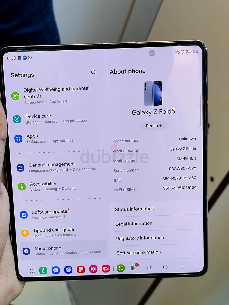 Samsung galaxy Zfold 5 512gb63215875484419114