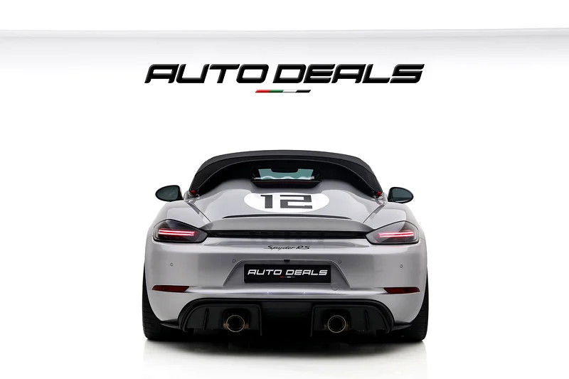 2025 Porsche 718 Spyder RS Weissach | GCC Specs | Under Warranty | Low Mileage | 4.0L F663231637177601114