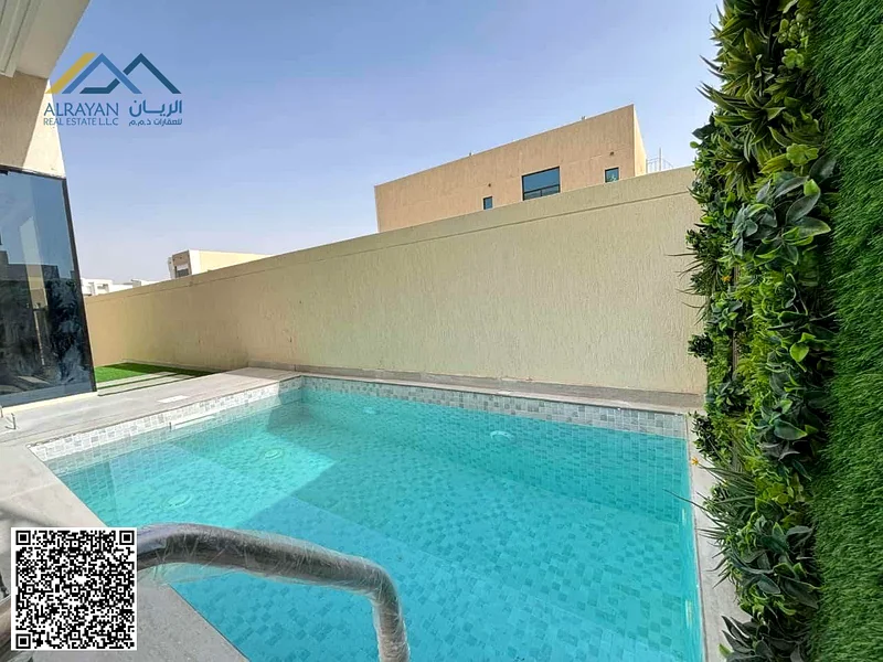 للبيع: فيلا جديدة، طابق أرضي، طابق أول، وسطح مع تشطيب فاخر 🏡 في الزاهية - عجمان مباشرة من المالك63256578959107112