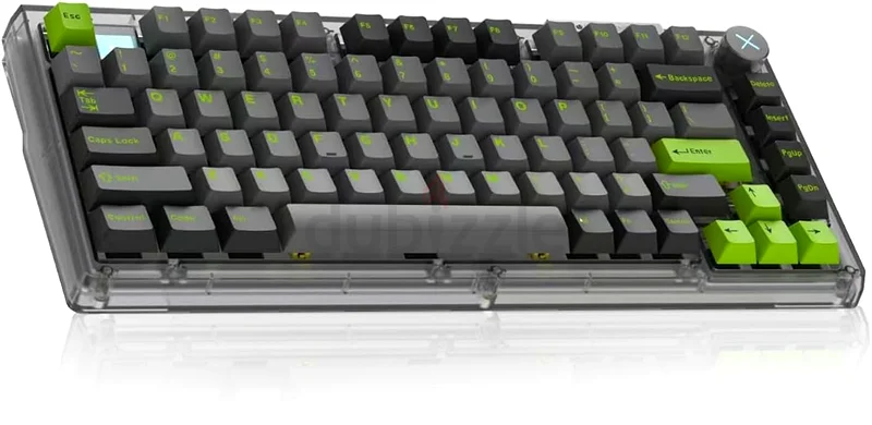 2297 - ZIPFORCE Wireless Mechanical Keyboard, 81 Keys, Hot-Swappable Custom Keyboard with Knob, RGB632296873548811118
