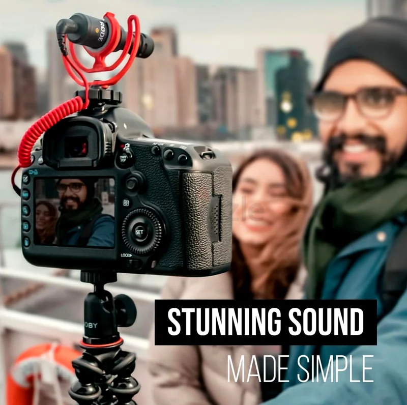 ميكروفون RODE VideoMicro مدمج موجه للتصوير السينمائي، صغير الحجم ومناسب للكاميرا63235598770945111