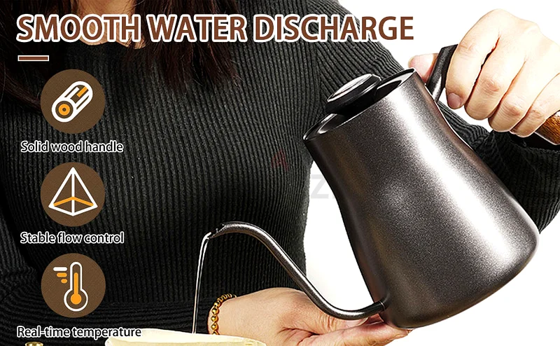 Portable Coffee Maker Travel Set – 8-in-1 Manual Pour Over Kit with Grinder, Kettle, Filter, Scale,63259186405377114