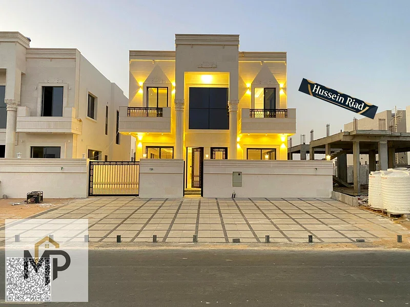فيلا فاخرة بتصميم كلاسيكي في موقع متميز أمام مجمع أزها، وبسعر يشمل رسوم التسجيل ورسوم الملكية.63893336785155112