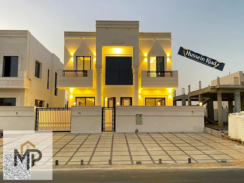 فيلا فاخرة بتصميم كلاسيكي في موقع متميز أمام مجمع أزها، وبسعر يشمل رسوم التسجيل ورسوم الملكية.63893336785155110