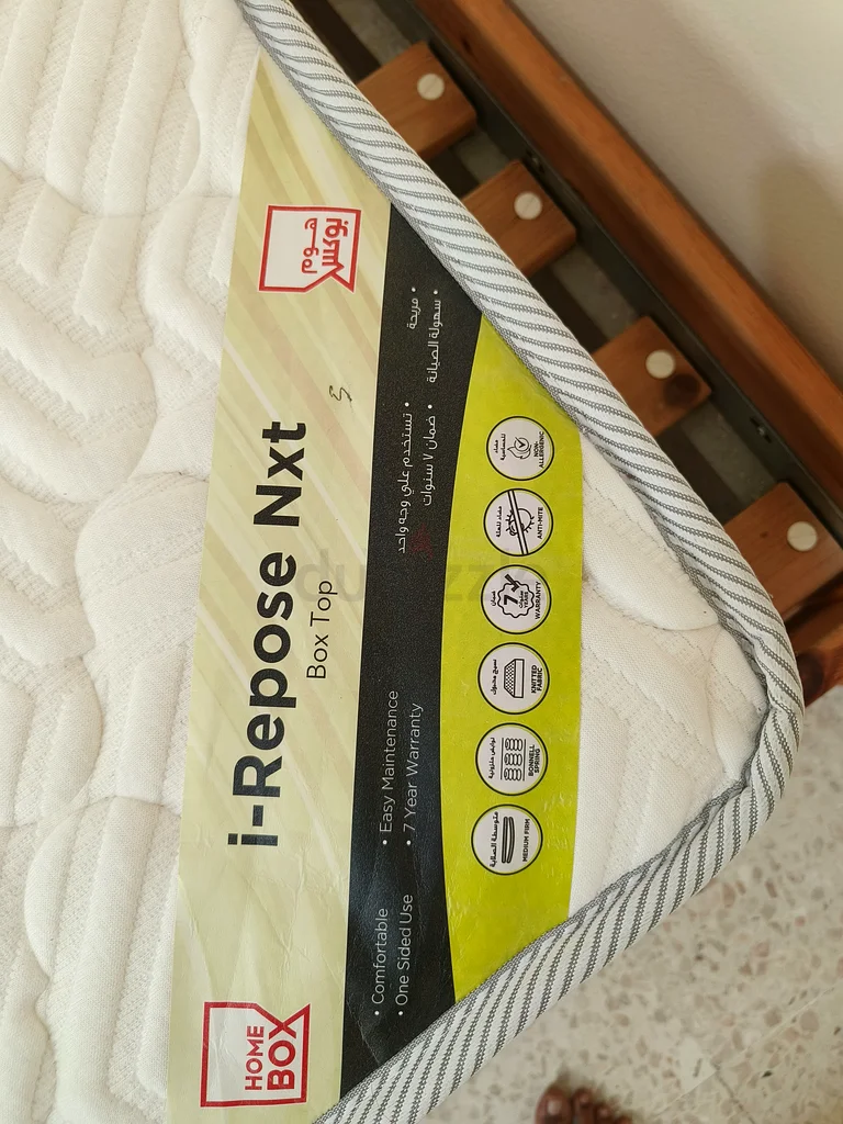 فراش SleepNest iRepose Nxt Box Top متوسط الصلابة مع زنبرك بونيل مزدوج - 120×200×24 سم63218318779394112