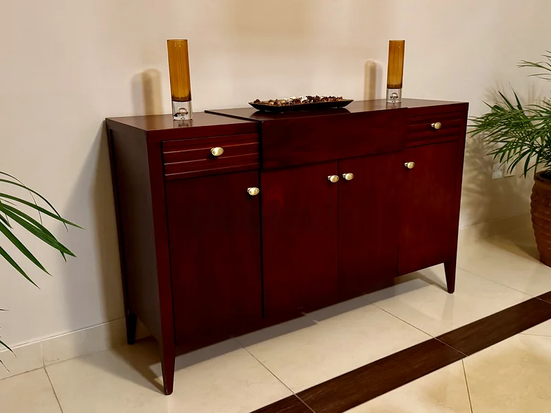 Elegant Dining Table, Six Chairs and Cabinet63179389297410111