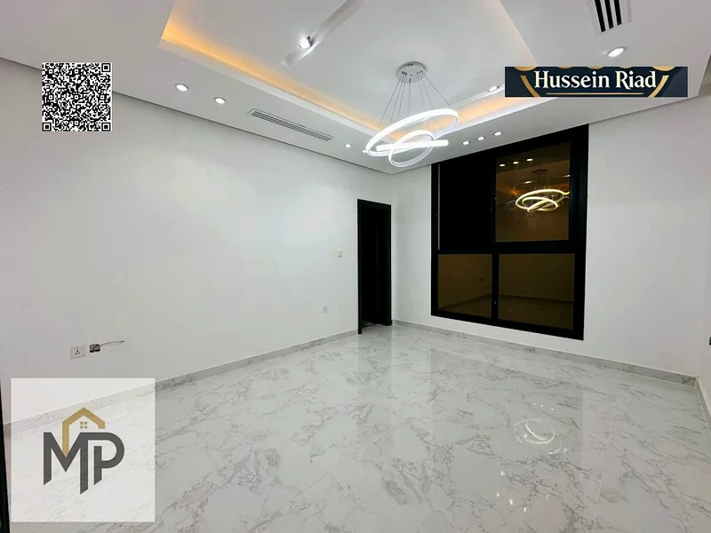 For sale, a modern villa, including registration fees, close to the mosque and services, with a seating area in the courtyard, with no down payment.63893961976834113