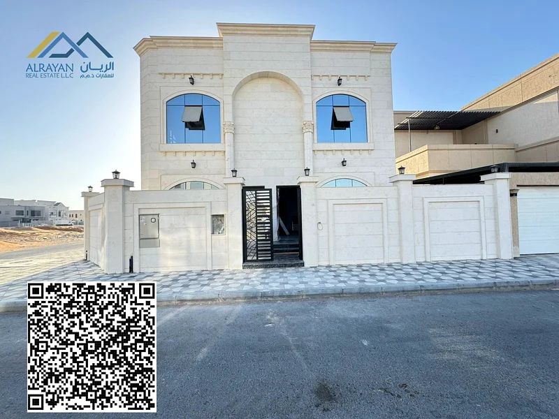 فيلا فاخرة للبيع * زاوية بتصميم حديث في منطقة آل علياء - عجمان | سوبر ديلوكس...63877378136577110