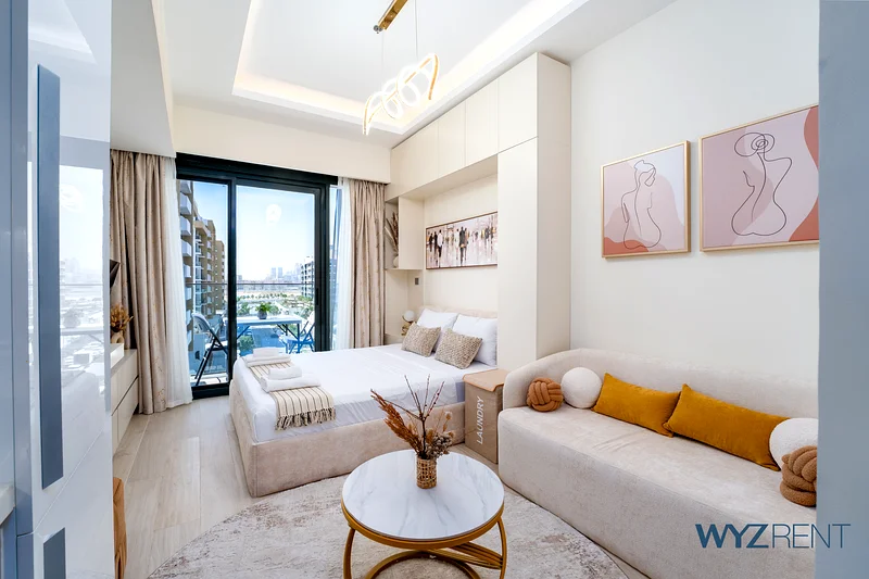 Amazing Studio in Azizi Riviera 9,City & Pool View63832616841219110