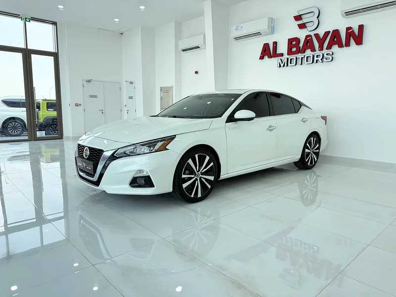 نيسان التيما SL فل ابشن جلد و كاميرات 360 ابيض / بيج خليجي 202063148168470529111