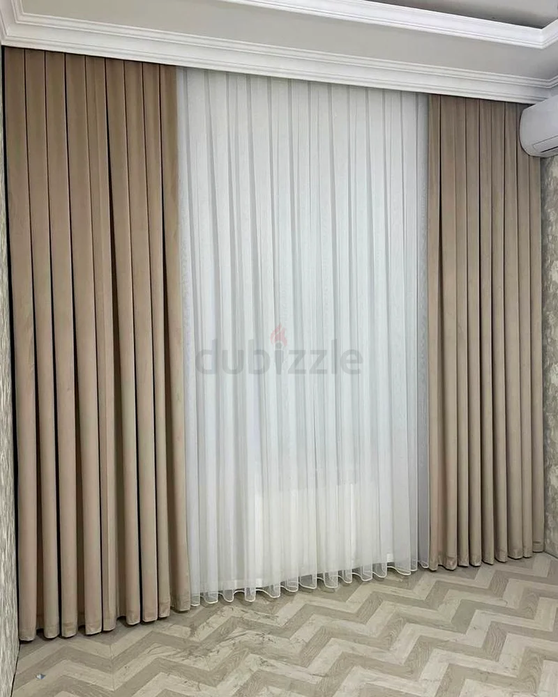 نبيع ستائر معتمة وستائر شفافة وستائر بكرة مع تركيبها63191607414658114