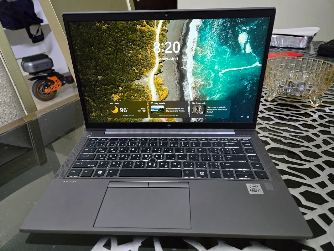 HP ZBook Firefly Laptop under one year HP WARRANTY - I7, 16 GB RAM 512 GB SSD 4 GB GRAPHICS,
