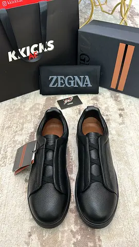 Zegna Triple Stitch Sneaker ‘Black’