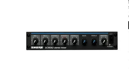 SHURE SCM262 Stereo Microphone Mixer 230V