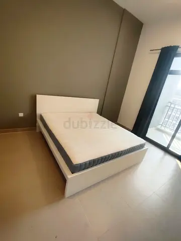 IKEA Malam king size bed frame with IKEA mattress 180×200cm is available in excellent condition,   ⭐