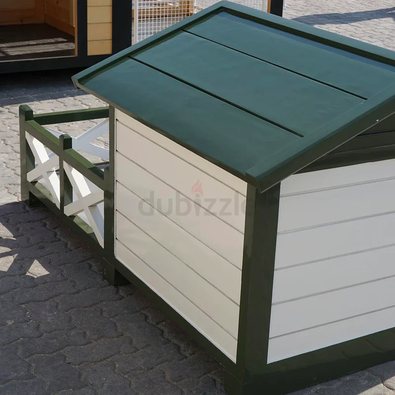 بيت كلب مع شرفة وسقف مع تكييف هواء63233642501123113