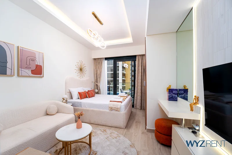 Unique Studio in Azizi Riviera 9,City & Pool View63832616860802110