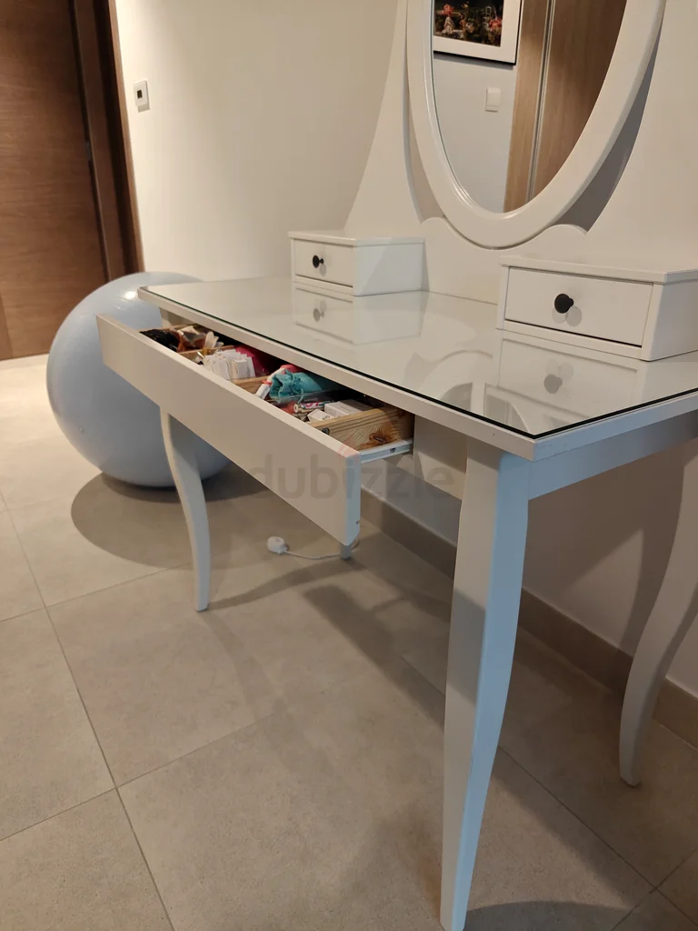 Dressing table with mirror, white, 100x50 cm IKEA63178908546177113