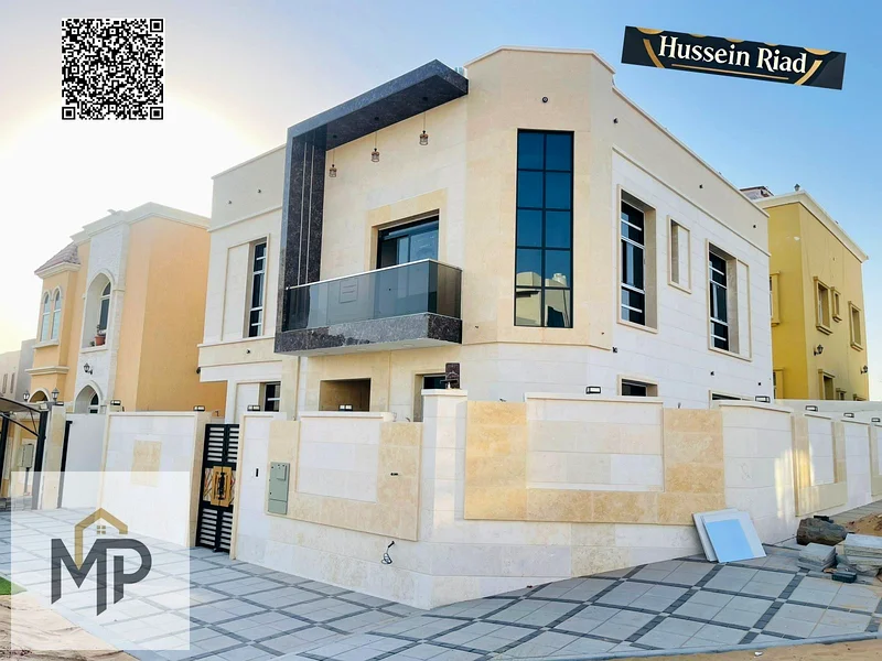 For sale, a luxurious Qarnan villa in Al Yasmeen - Ajman, with high-end specifications, ideal spaces, and next to the mosque63252424425857114
