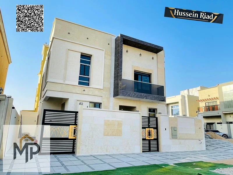 For sale, a luxurious Qarnan villa in Al Yasmeen - Ajman, with high-end specifications, ideal spaces, and next to the mosque63252424425857112