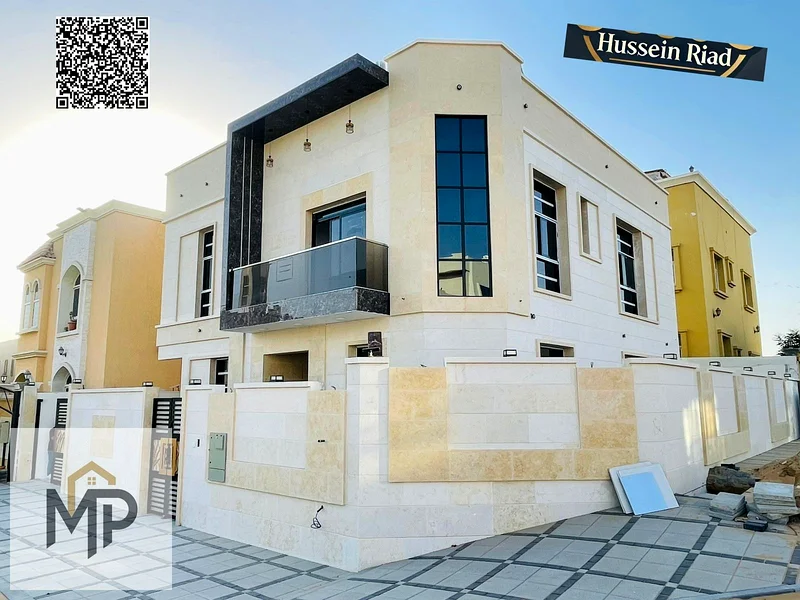 For sale, a luxurious Qarnan villa in Al Yasmeen - Ajman, with high-end specifications, ideal spaces, and next to the mosque63252424425857113