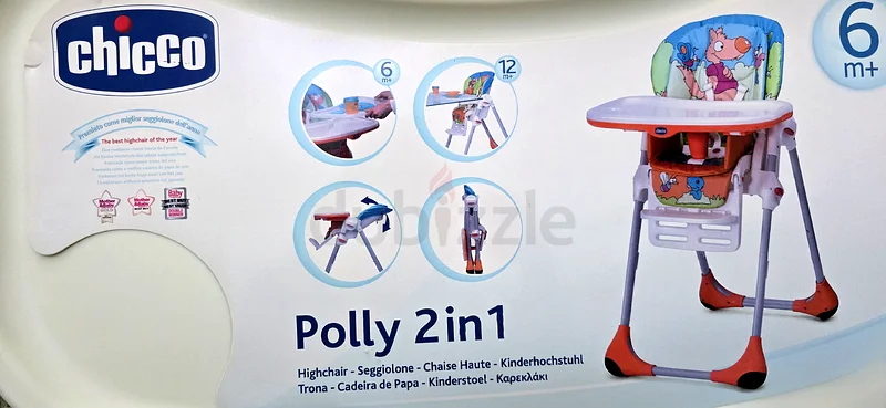 Chicco Polly 2-in-1 Highchair – Perfect for Your Little One!63195106690435111