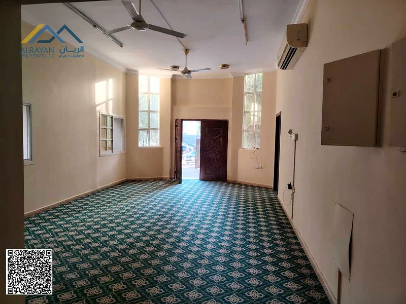 A distinctive villa for sale, stone facade, for sale with electricity, water and air conditioning, an area of ​​​​5000 feet in the Emirate of Ajman63869923845379113