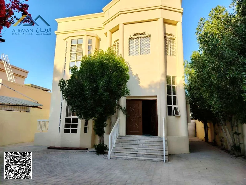 A distinctive villa for sale, stone facade, for sale with electricity, water and air conditioning, an area of ​​​​5000 feet in the Emirate of Ajman63869923845379110