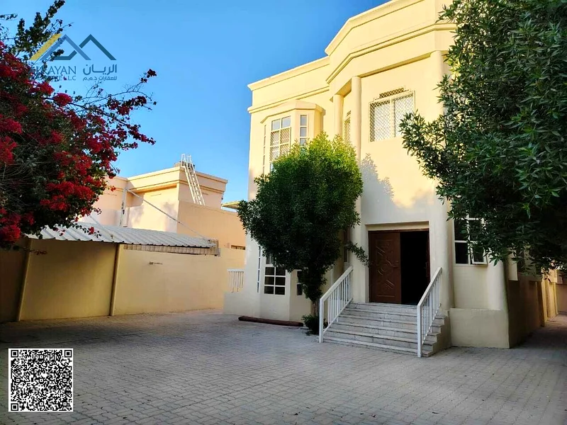 A distinctive villa for sale, stone facade, for sale with electricity, water and air conditioning, an area of ​​​​5000 feet in the Emirate of Ajman63869923845379111