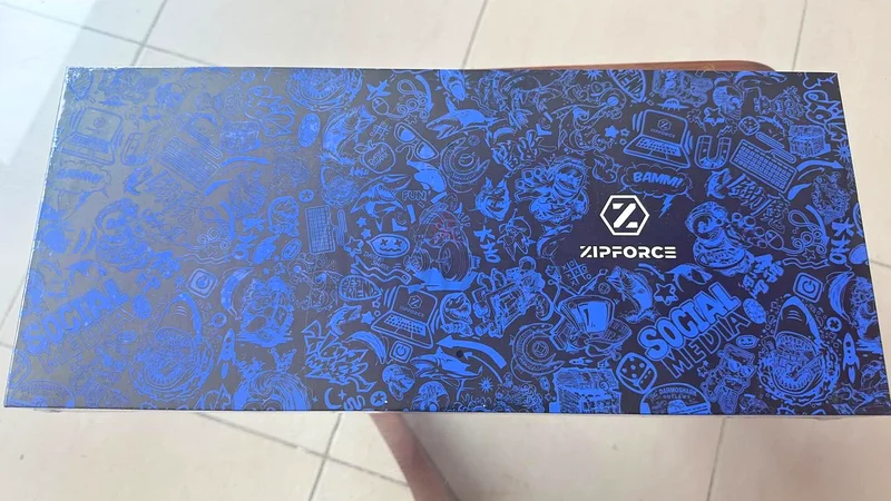 2297 - ZIPFORCE Wireless Mechanical Keyboard, 81 Keys, Hot-Swappable Custom Keyboard with Knob, RGB63229687354881111